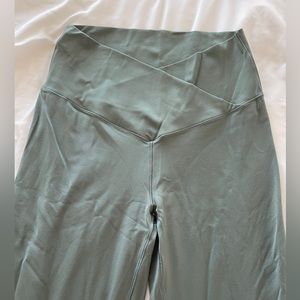 Aerie crossover flare pants